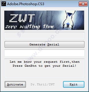Photoshop cs3注册机