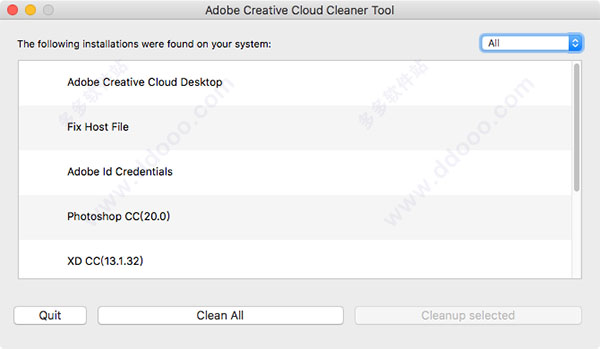 adobe creative cloud cleaner tool mac版