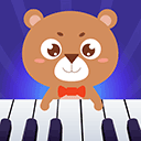 亲亲熊学弹琴游戏