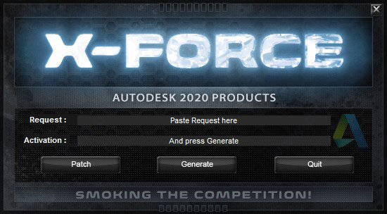 autodesk 2020 products(xforce keygen注册机)